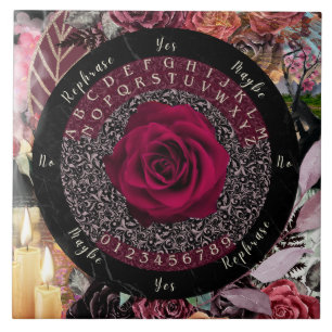 Rozen slingerplaat tegeltje