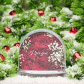 Rozen Snow Wereldbol Sneeuwbol (Kerstmis)