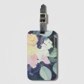 Rozen snuiven bagagelabel (Voorkant (verticaal))