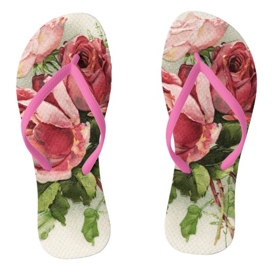  Rozen Teenslippers (Voetbed)