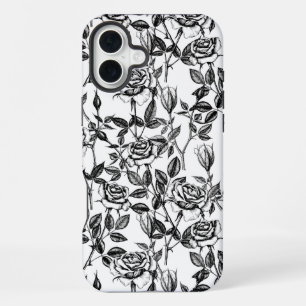Rozen tekenen iPhone 16 plus hoesje