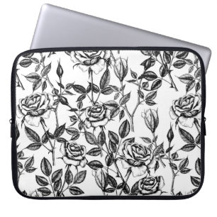 Rozen tekenen laptop sleeve