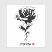 ROZEN TEKENING STICKER (Vel)