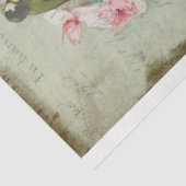 Rozen Traînantes Pink Roses & Birds Decoupage Tissuepapier (Detail)