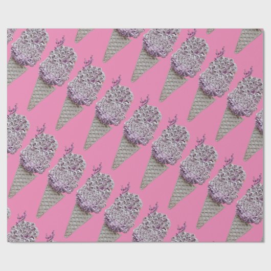 Rozen trechter cadeaupapier (Vlak)