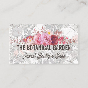 Rozen Tuin Botanische Bloemen Visitekaartje