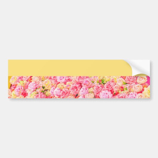 Rozen tuin bumpersticker (Voorkant)