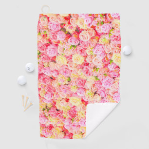 Rozen tuin golfhanddoek