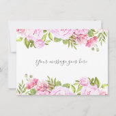 Rozen Tuin Groene Personalized Bericht Bedankkaart (Voorkant)