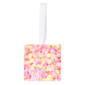 Rozen tuin kubus ornament (Voorkant)