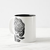 Rozen, Tuinman geschenk, Moedergeschenk, Roos Tweekleurige Koffiemok (Voorkant links)