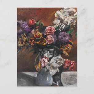 Rozen, tulpen en lila's   Lovis Corinth Briefkaart