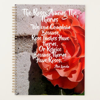 Rozen tussen de doornen Abe Lincoln Quote Planner