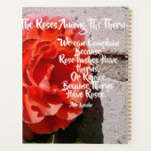 Rozen tussen de doornen Abe Lincoln Quote Planner (Achterkant)
