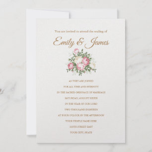  Rozen Uitnodiging tot weduwschap