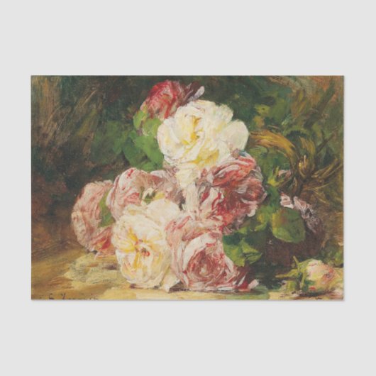 Rozen V van Georges Jeannin Tissue Paper Tissuepapier (Voorkant)