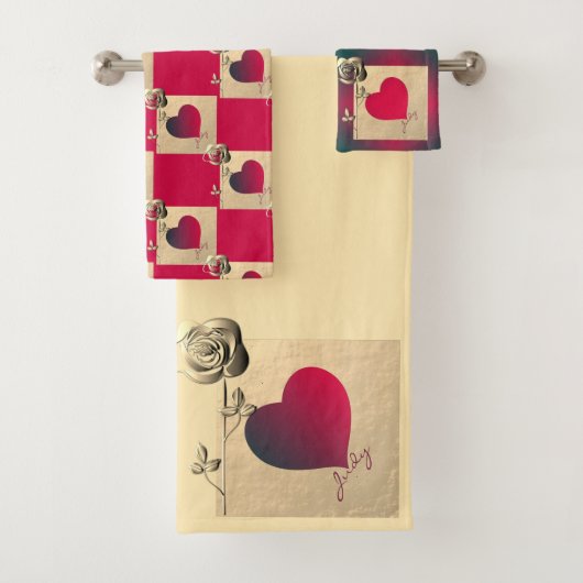 Rozen valentijn met de Dataset Naam Bad Handdoek (Insitu)