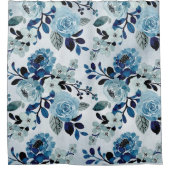 Rozen van de blauwe bergen douchegordijn (Voorkant)
