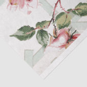 Rozen van de boerderij op de Garden Trellis Tissuepapier (Detail)