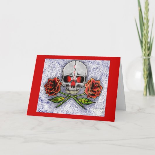 Rozen van de dood! Verjaardag Kaart (Voorkant)