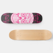 Rozen van de roze zwarte suikerriet skateboard (Horizontaal)