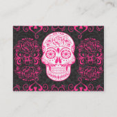 Rozen van de roze zwarte suikerriet visitekaartje (Achterkant)