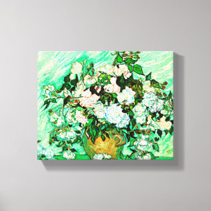 Rozen van de Vintage Vincent Van Gogh (1890) Canvas Afdruk