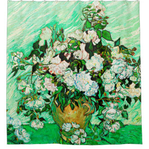 Rozen van de Vintage Vincent Van Gogh (1890) Douchegordijn