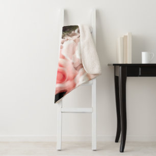 Rozen van de waterverf 25 sherpa deken