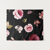 Rozen van de waterverf 32 wandkleed (Voorkant (horizontaal))