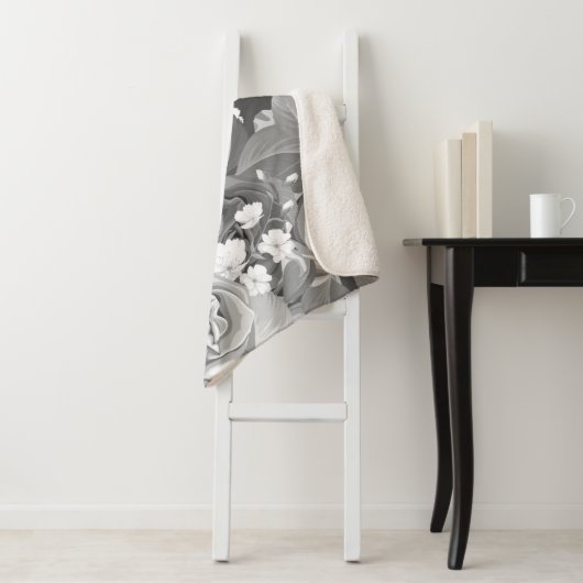 Rozen van de waterverf 39 sherpa deken (In situ)