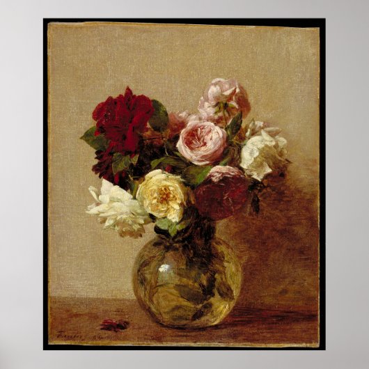 rozen van Fantin-Latour Poster (Voorkant)