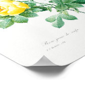  rozen van Floral Geel Poster (Hoek)