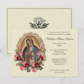 Rozen van Guadalupe Eerste communiqué Kaart (Voorkant / Achterkant)