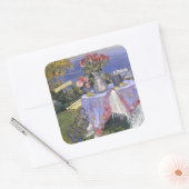 Rozen van het Zee Vierkante Sticker (Envelop)