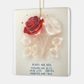 Rozen van licht en liefde keramisch ornament (Links)