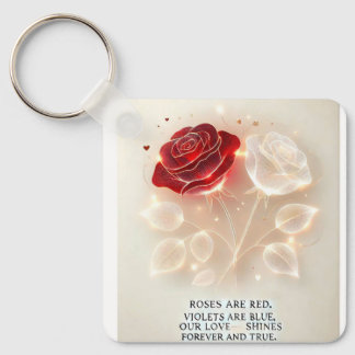 Rozen van licht en liefde sleutelhanger