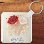 Rozen van licht en liefde sleutelhanger (Achterkant)