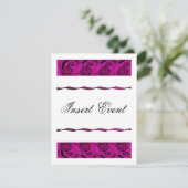 Rozen van Paars roos Kaart (Staand voorkant)