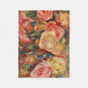 Rozen van Renoir Impressionist Painting Fleece Deken