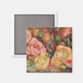 Rozen van Renoir Impressionist Painting Magneet (Voorkant / Achterkant)