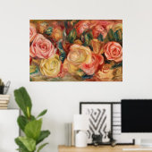 Rozen van Renoir Impressionist Painting Poster (Thuiskantoor)