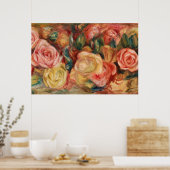 Rozen van Renoir Impressionist Painting Poster (Keuken)