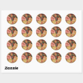 Rozen van Renoir Impressionist Painting Ronde Sticker (Vel)
