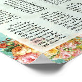 Rozen van Roos Butterfly Butterflies Swirls Poster (Hoek)