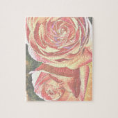 Rozen van thee uit de tuin legpuzzel (Verticaal)