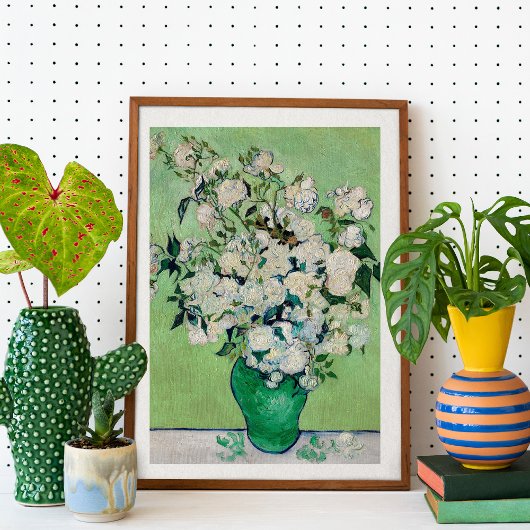 Rozen van Vincent Van Gogh Groene Fine Art Print