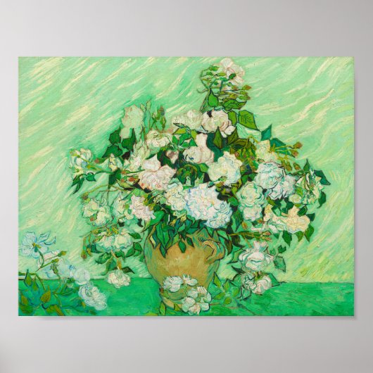 Rozen van Vincent van Gogh Poster Print (Voorkant)