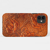 Rozen van Western gelooid leder Case-Mate iPhone Case (Achterkant (horizontaal))