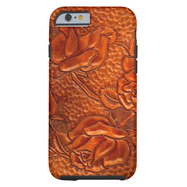 Rozen van Western gelooid  leder Case-Mate iPhone Case (Achterkant)